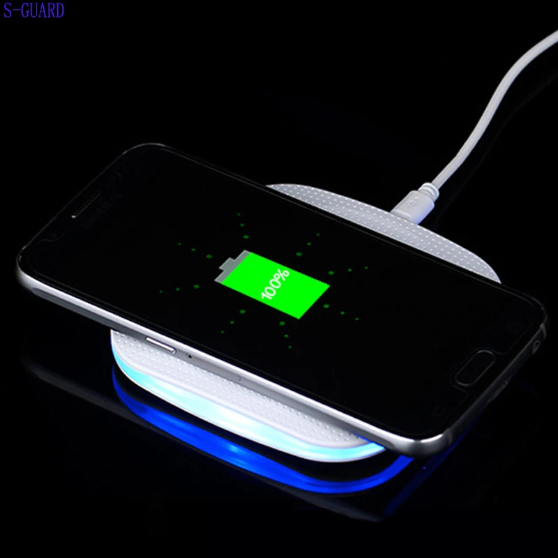 S GUARD Qi Беспроводное зарядное устройство для SAMSUNG S8 S6 S6edge + Plus S7 S7Edge Note5 Lumia920 Iphone X iphone