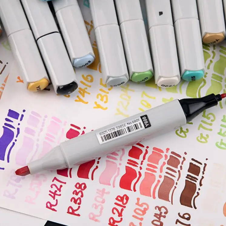 STA маркер с двойной головкой спиртовой фломастер Цветной 30 40 60 80 168