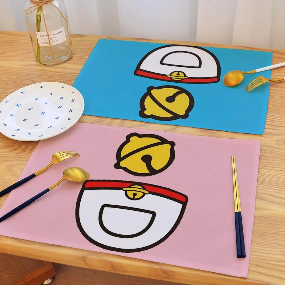 Школьные коврики Doraemon 2 шт. водонепроницаемые для стола детские столовые приборы