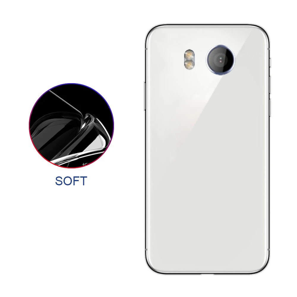 Подходит для htc U11 прозрачный Анти-осень мягкий силиконовый простой личности