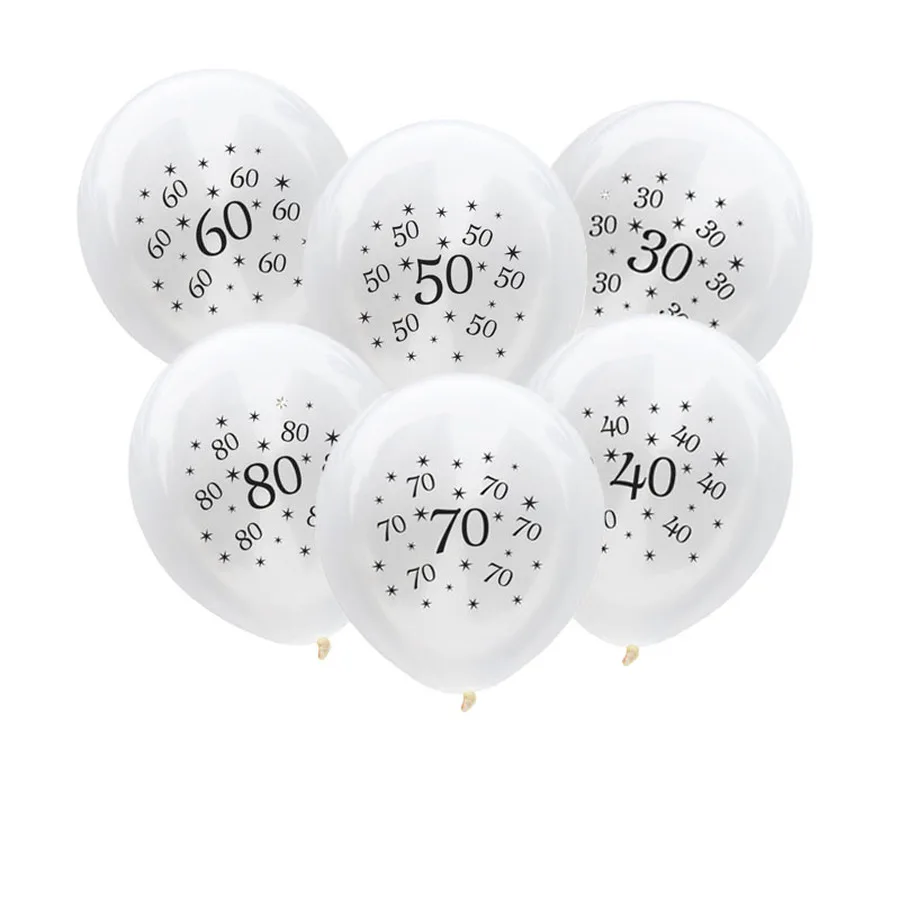 30th шарики ко дню рождения 30 40 50 60 70 80 год День рождения украшения для взрослых воздушные шары для дня рождения воздушные шары для вечерние поставки S6XN
