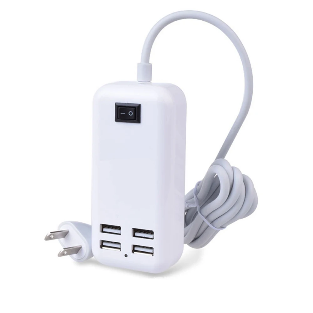 4USB порты телефона зарядное устройство концентратор 25W 5A Настольный EU/US/UK штекер