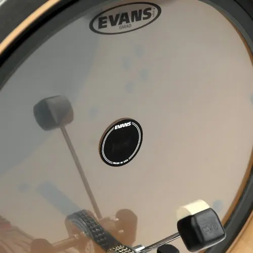 Эванс от D'Addario EQ однопедальный патч, черный нейлон или прозрачный пластик