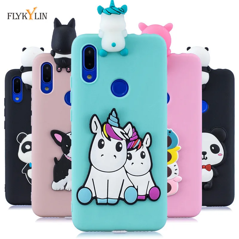 Чехол для Xiaomi Redmi Note 7 мягкий силиконовый чехол с 3D рисунком из мультфильма Fundas Note7