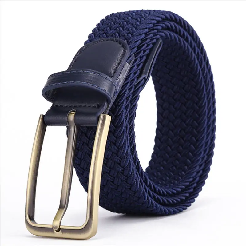 Мужской и женский эластичный ремень BOKADIAO тканевый с пряжкой 105 см роскошный