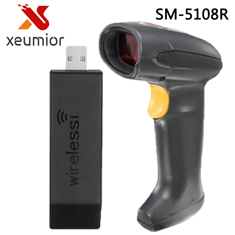 32-битный беспроводной сканер штрих-кода ручной USB 1d считыватель штрих-кодов для