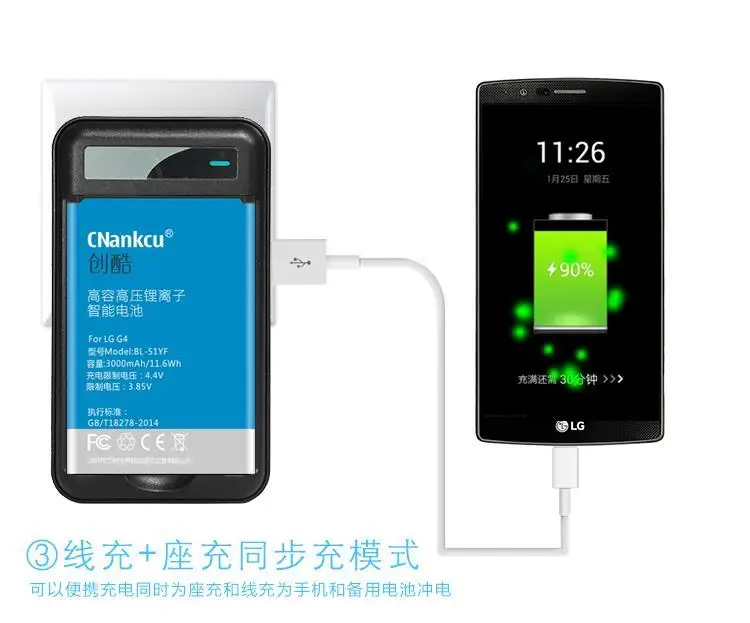 YIBOYUAN AU UK EU Plug BL 51YF G4 зарядное устройство для аккумулятора путешествий настенное LG