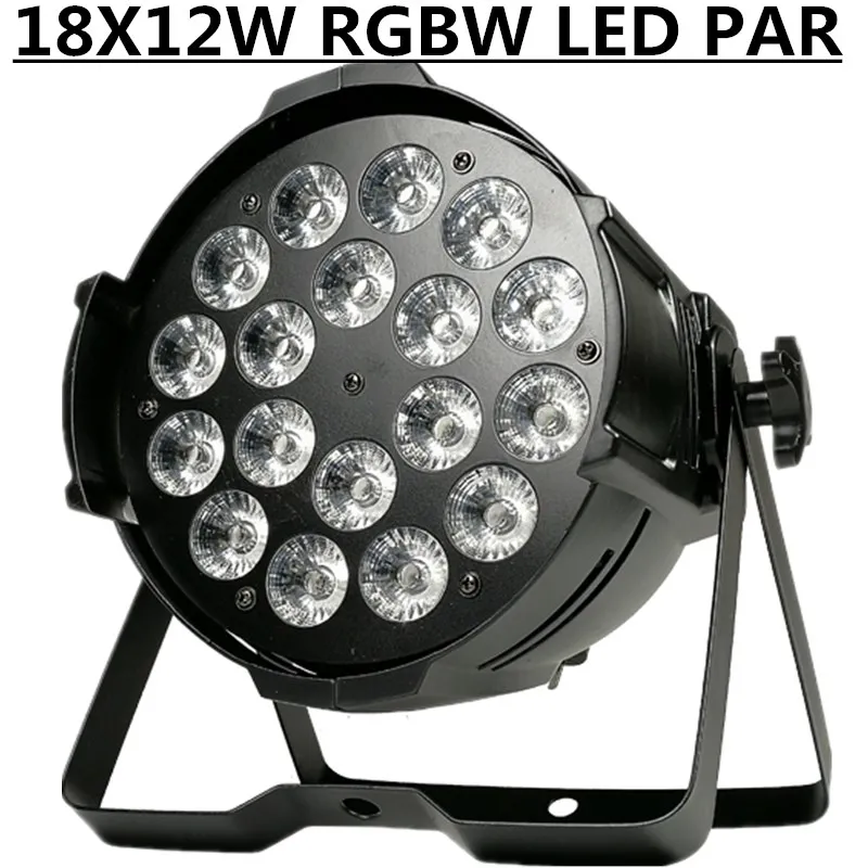 18X12W RGBW LED PAR DMX 4/8 CH led wash ligh профессиональное сценическое dj освещение|Эффект