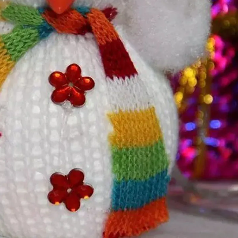 12x7 см рождественские куклы украшения Висячие Рождественский Снеговик рисунком