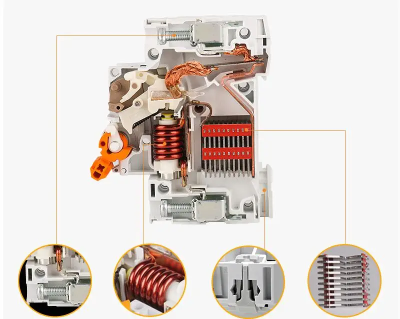 Schneider цепи автоматический воздушный выключатель EASY9 C20 1P+ N C40 Американская классификация проводов 2р 3P C25 4P 6A 10A 16A 20A 25A 32A 40A 50A 63A