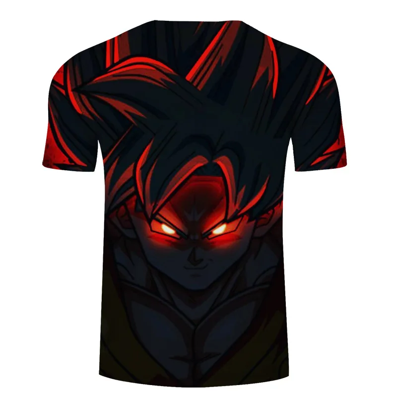Dragon Ball Z Ultra инстинкт Гоку Супер Saiyan Для мужчин футболка 3D печатных летний Dragon Ball футболка смешные Для мужчин рубашка Азиатский размеры S-6XL