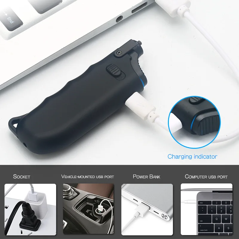 USB Беспламенного телескопическая дуги фонарь прикуриватель специальная