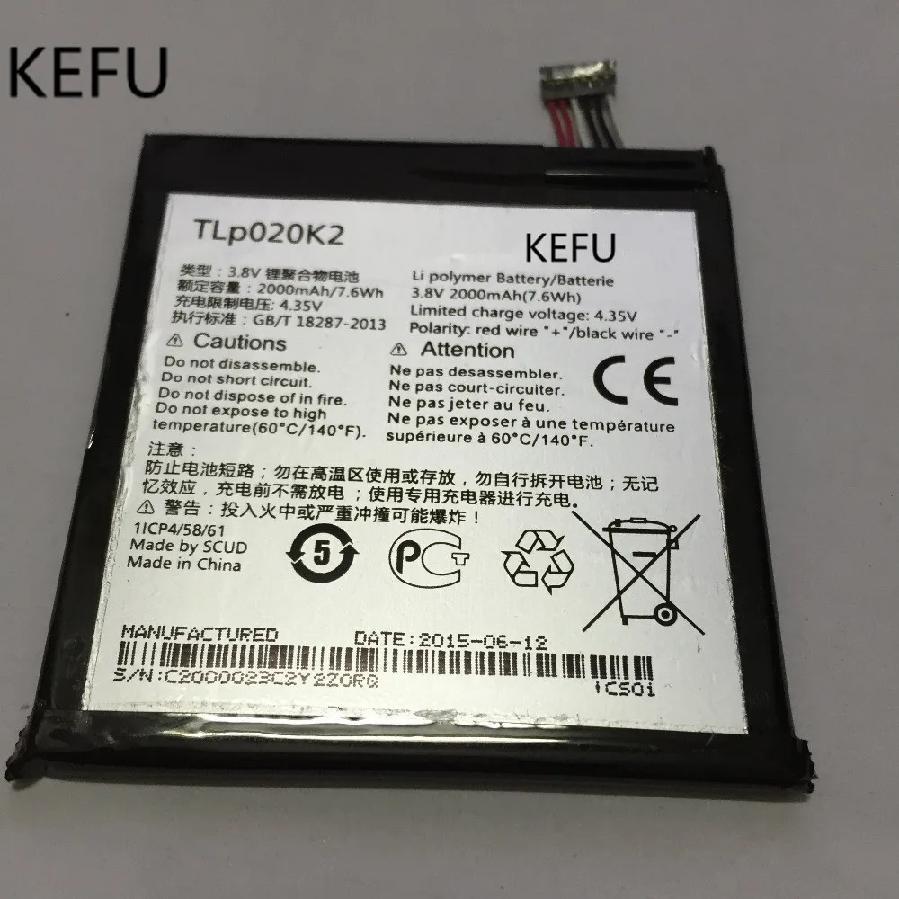 2000 мАч TLP020K2 Батарея для Alcatel One Touch Idol 3 6039 H 6039Y К запасные батареи мобильного