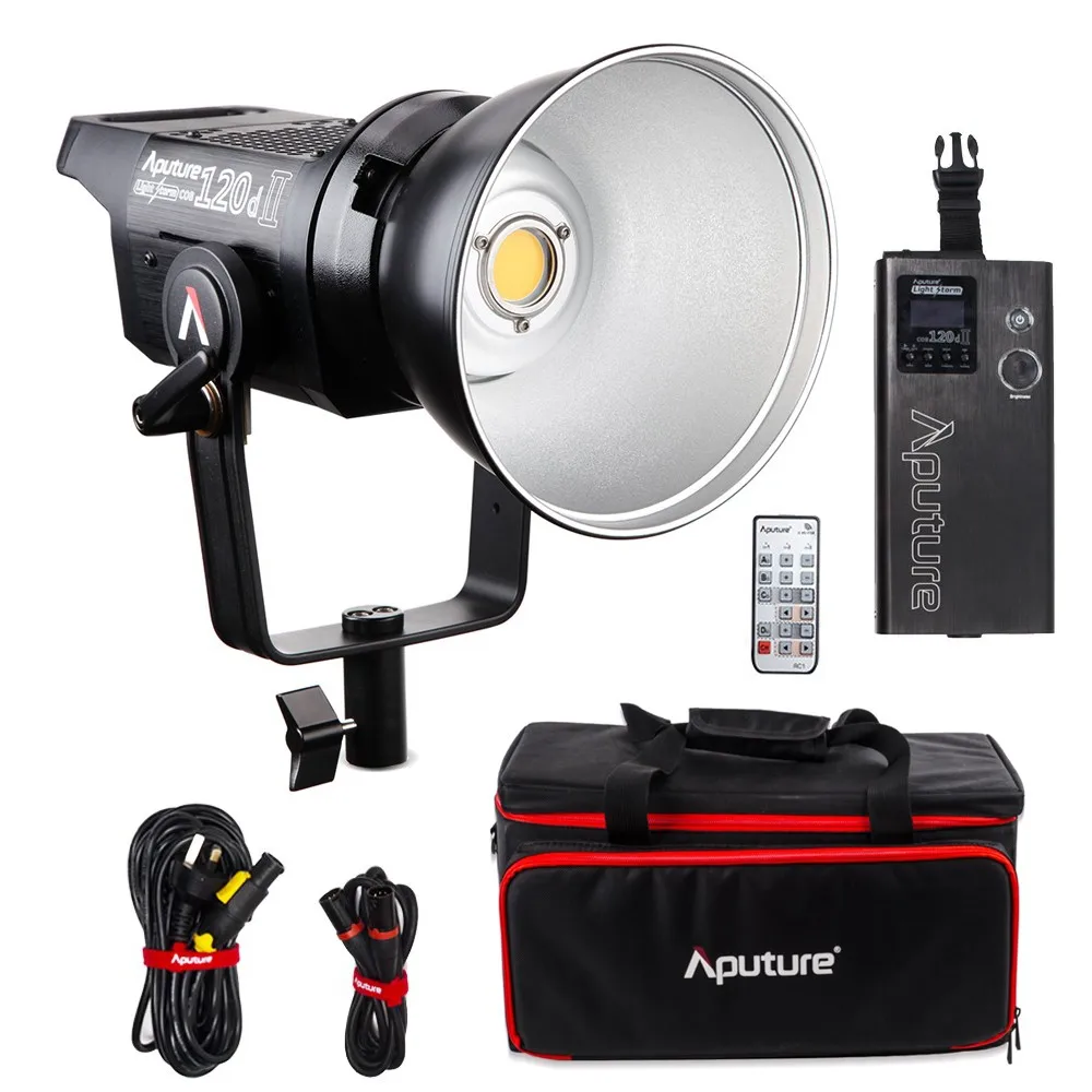 Aputure 120D II LS C120d Дневной светильник 180 Вт светодиодный непрерывный V-Mount Видео светильник CRI96+ TLCI97+ студийный светодиодный светильник ing для видеостудии