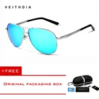 Солнцезащитные очки унисекс VEITHDIA, классические, зеркальные, с поляризационными стеклами, степень защиты UV400
