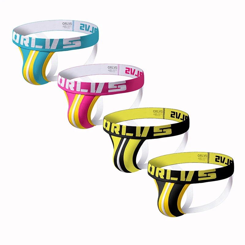 ORLVS сексуальный для Гея мужские трусы с защитой паха Ropa Interior Hombre стринги Cueca