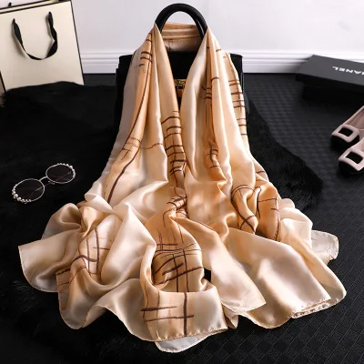 style 19 Роскошный брендовый шелковый шарф, женские пашмины шарфы, шали и палантины, бандана, шарф для волос, морщинка, шифон, хиджаб, мусслин, платок для женщин - Цвет: style 19