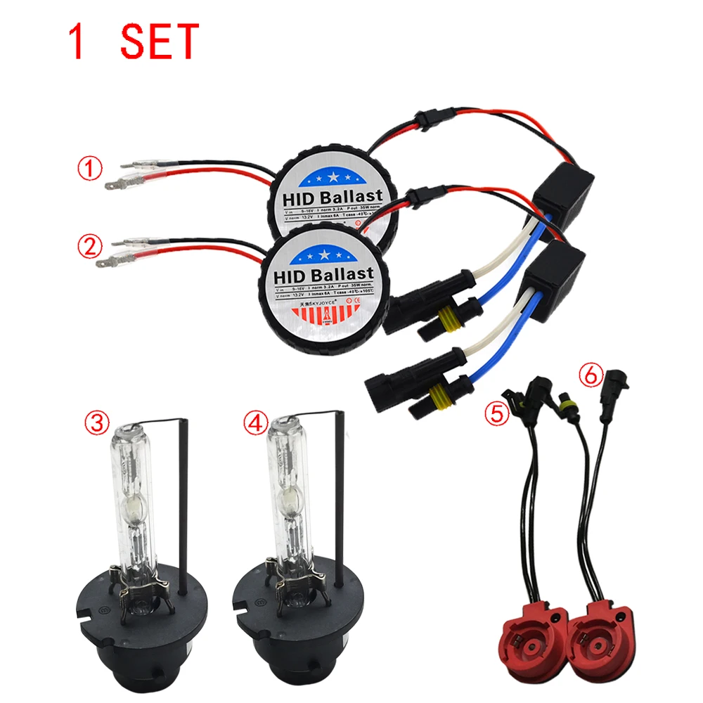 SKYJOYCE Мини для всех hid ксеноновых комплектов D2S D2C 35 Вт 12 В xenon 4300K D2 адаптер Cnlight