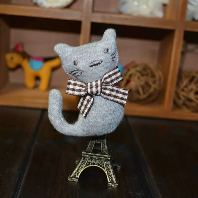 Детская Брошь с милым мультяшным котенком цветок отворот булавка бутоньерка для