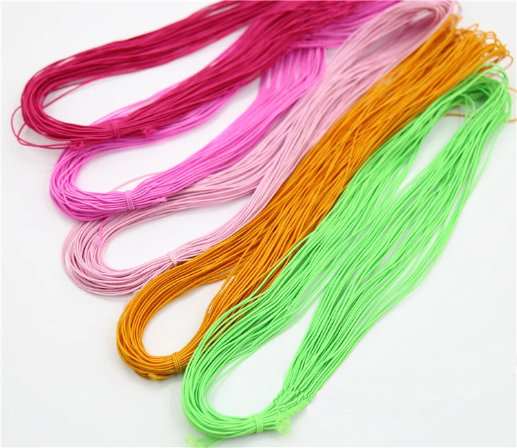 1mm Wide 24 M Long Colorful Elastic Bands Line Rope Jewelry Bracelets Beads Making Garment Tag DIY Craft Supply 1 PC | Дом и сад
