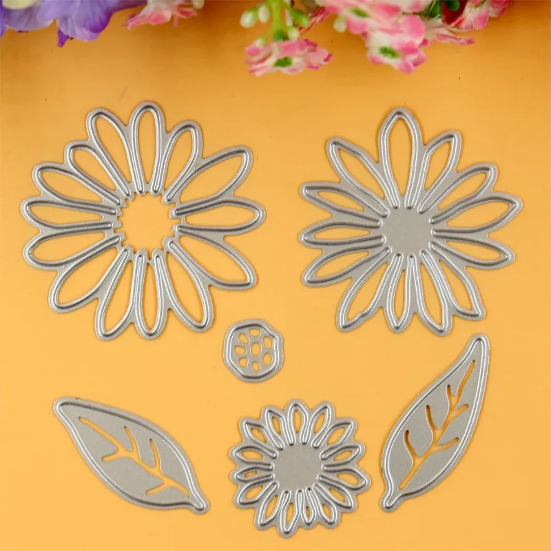 YINISE металлическая резка Скрапбукинг трафареты цветок DIY вырезанные карты Альбом