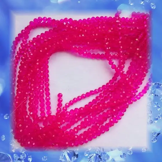 10 мм нитей фуксия хрустальные бусины занавеска для сделай сам подвесные призмы 32