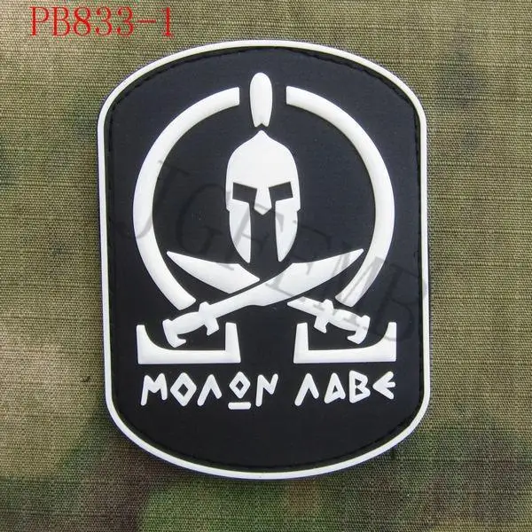 DEVGRU NSWDG команда морских котиков США нож спартанцев тактические 3D ПВХ патч Белый