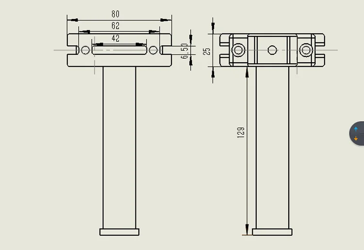 Телескопическая ручка 155MM-Capacity 40 кг