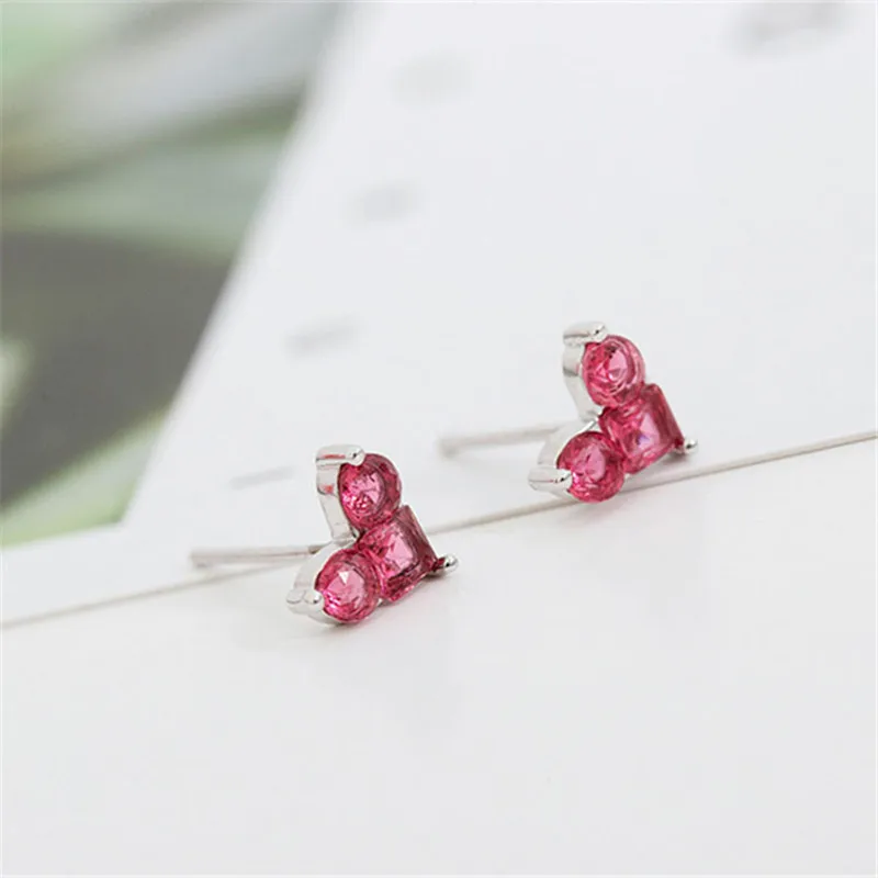 2018 г. Модные простые серьги Роскошные сердце 925 Sterling Серебряные ювелирные изделия
