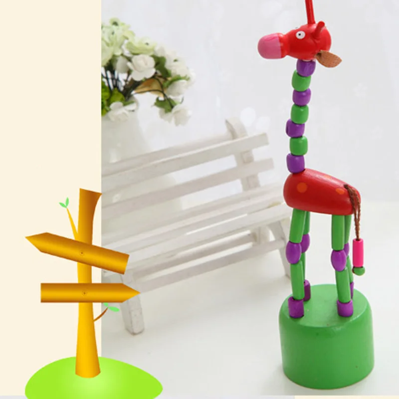 1 шт. красочная игрушка качалка жираф детская развивающая танцевальная стоящая