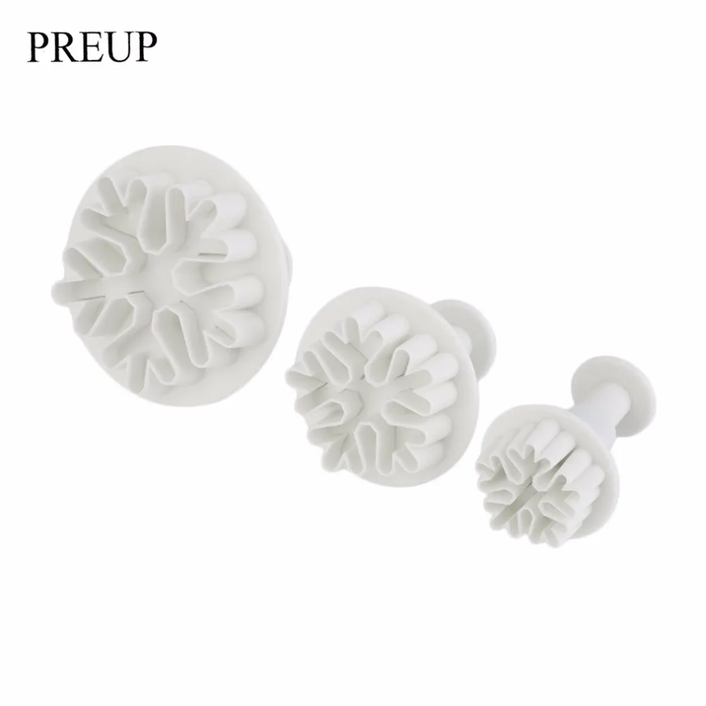 PREUP плунжерная форма для рождественской снежинки Торт Кондитерские инструменты
