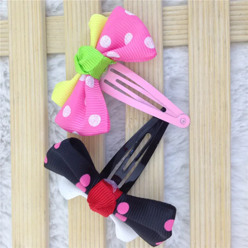 Лента для волос с бантом в горошек 2 дюйма 20 шт./лот |