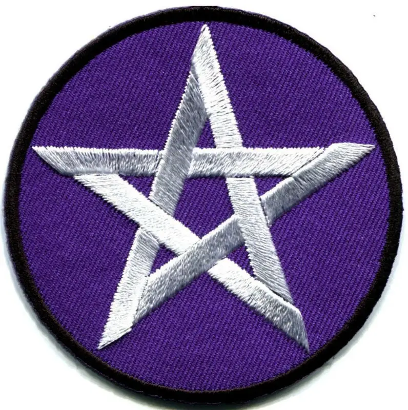 Сатановая Пентаграмма Пентакль оккультная wicca языческая аппликация утюгом патч |