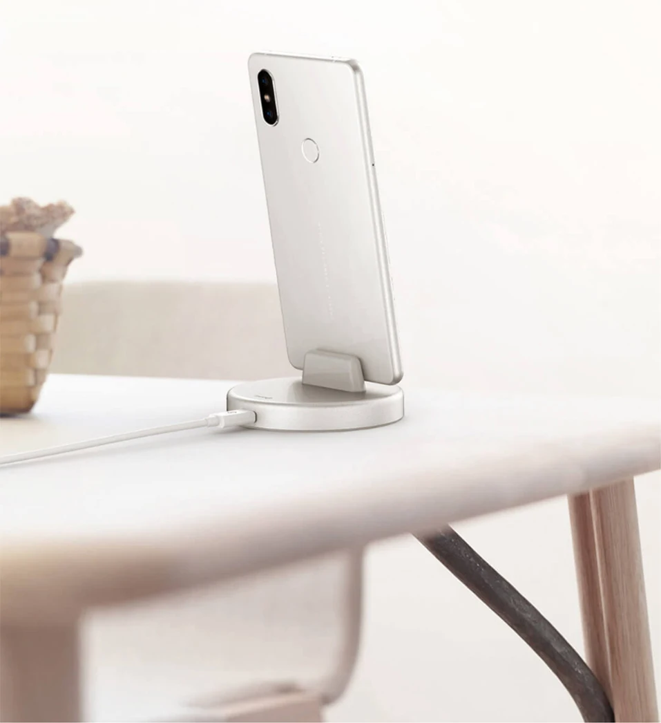 Xiaomi Panki Беспроводная подставка для телефона зарядное устройство тип-c версия для samsung huawei Android смартфон 18 Вт Быстрая зарядка E21