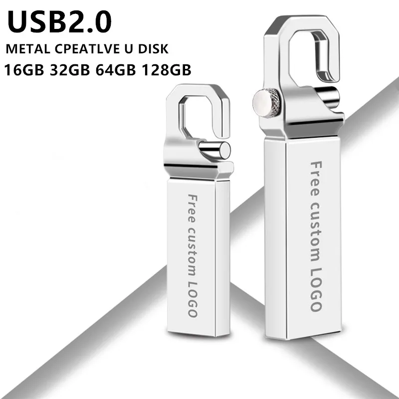 USB флеш накопитель 128 ГБ металлическая флешка высокоскоростная 64 реальная