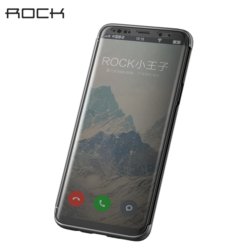 Чехол для Samsung Galaxy S9 Plus флип чехол Rock Dr. V невидимый роскошный умный с окошком Plus|case