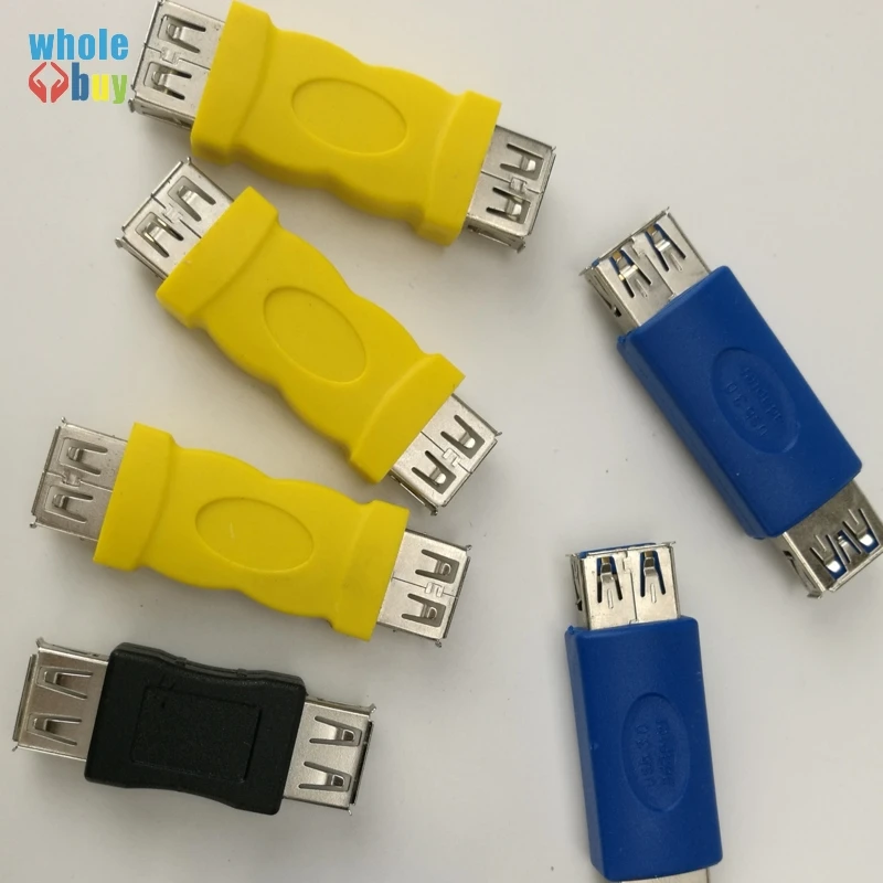 500 шт./лот заводская цена USB 3 0 2 тип A переходник Мама-мама удлинитель для ПК