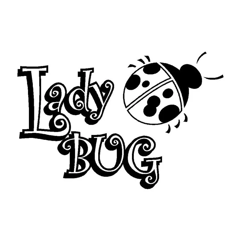 15.2CM*10.1CM Ladybug Unique Vinyl Graphic Decal Car Window Sticker Fun Stickers Styling Accessories Black Sliver C8-0945 | Автомобили и