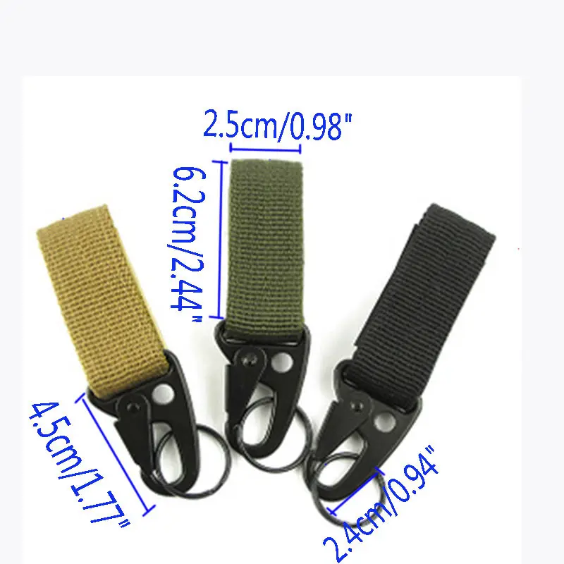 Практическая карабин высокопрочного нейлона ключ держатель крюк ремень