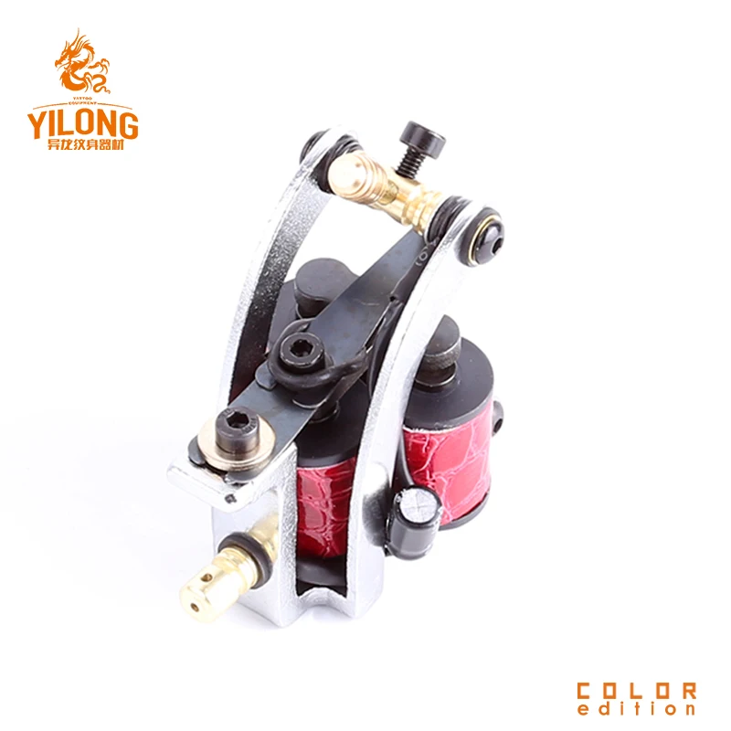YILONG Hot Sale Iron Tattoo Guns T-Dial Machine 10 Wrap Coils Tatoo Machines Liner For Supplies Free Shipping | Красота и здоровье