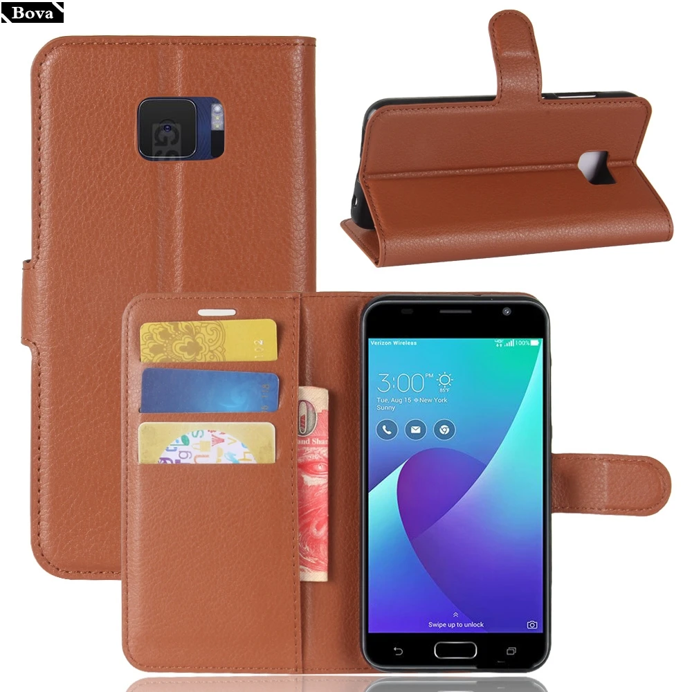 Кожаный чехол для ASUS Zenfone V V520KL кошелек держатель карт чехлы телефонов защитный 5 2