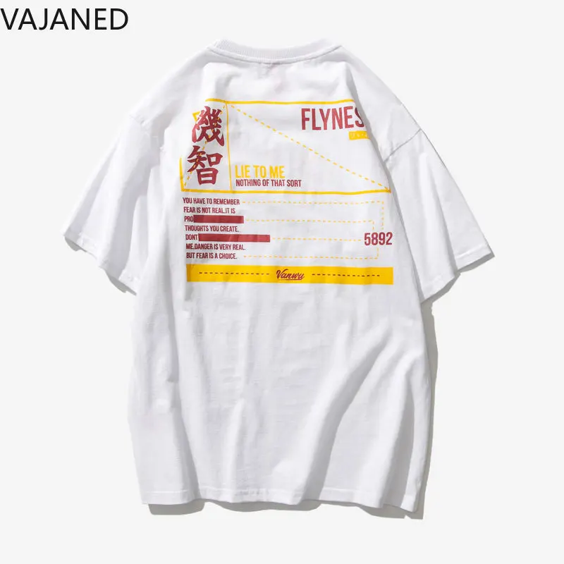 VAJANED бренд оригинальный high street Стиль с буквенным принтом Мужская Повседневная