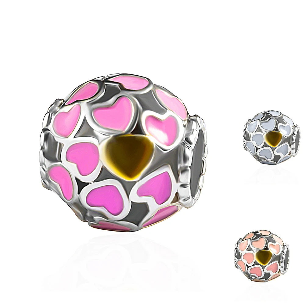 HPXmas 5pcs/lot Wholesale Heart Pattern Neokubny Cube Balls Make Beads for Jewelry Crystal Charm Bracelet Making | Украшения и