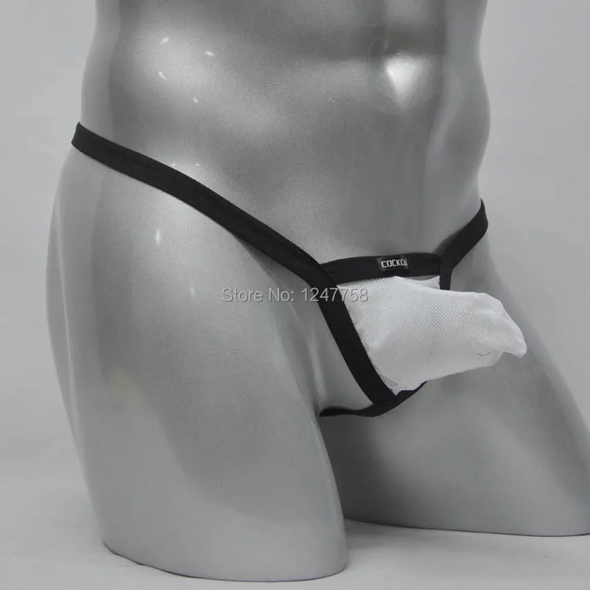 Мужские пикантные сетчатые стринги 3 шт./лот прозрачные мягкие Т образные трусики
