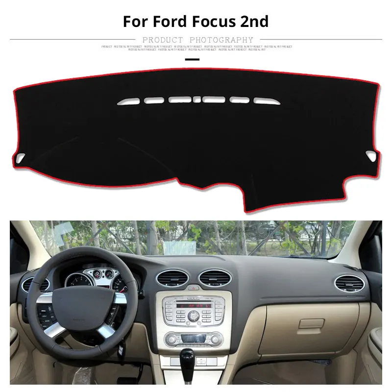 Защитный коврик для приборной панели автомобиля аксессуары LHD Ford Focus 2 3 2017 2016 2015 2014