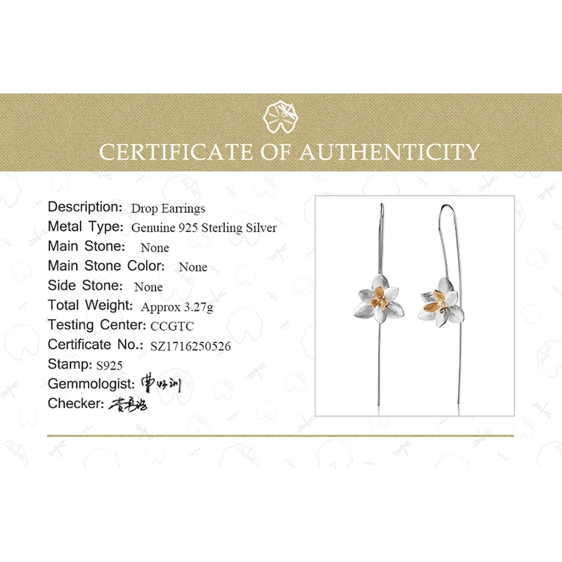 Lotus Fun реальные 925 Серебро Природный оригинальный ручной Ювелирные украшения