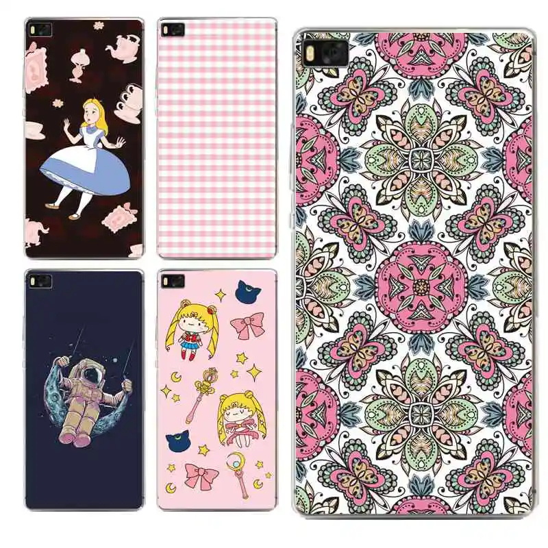 Luxury flower Soft Clear TPU Cute Simple Phone Case For huawei P10plus P8 P9lite honor 3c 4c 6a 7 89 5c Snow White Free Shipping | Мобильные