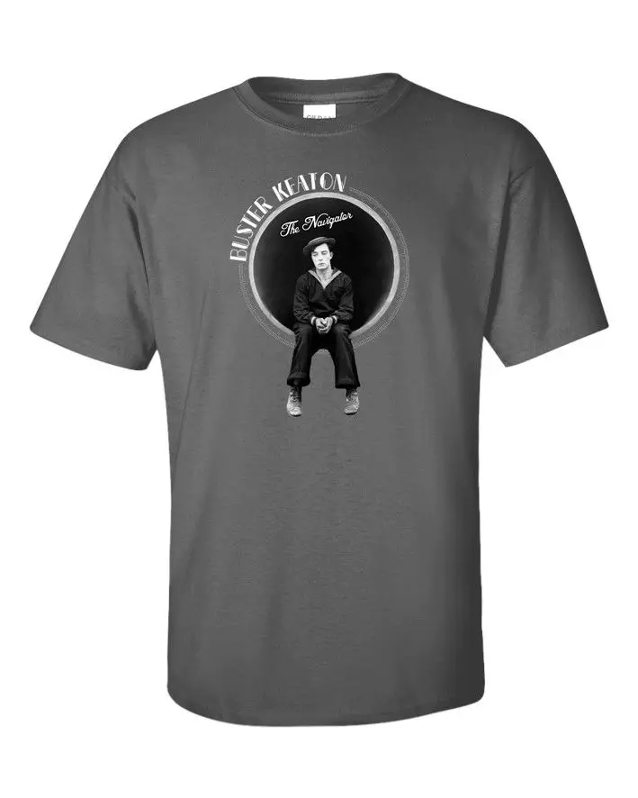 Buster Keaton футболка навигатор тихий фильм комедия звезда Голливуд Чаплин | Мужская