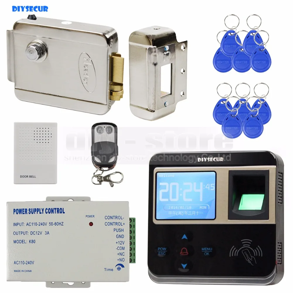 DIYSECUR считыватель отпечатков пальцев 125 кГц ID Card Reader электрическая система