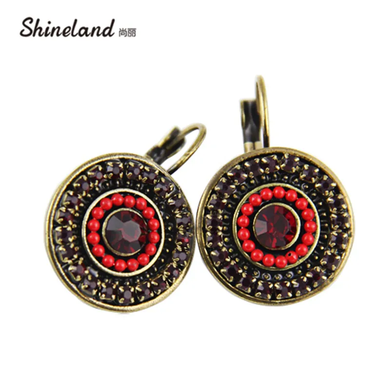 Этнические украшения новинка Женские винтажные античные бронзовые серьги